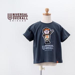 UNIVERSAL OVERALL ユニバーサルオーバーオール キッズ WINDY JR ワッペンTシャツ(UO-23SS-08)(2023SS)｜u-oak