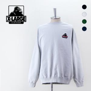 XLARGE エクストララージ メンズ スランテッドOG クルーネックスウェットシャツ(101241012002)(2024SS)｜u-oak