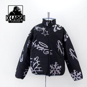 XLARGE エクストララージ メンズ オールオーバープリント リバーシブルパファージャケット(101241021003)(2024SS)｜u-oak