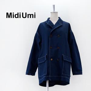 Midi Umi ミディウミ レディース コットンリネン ダブルテーラージャケット(1-779476)(2024SS)｜u-oak