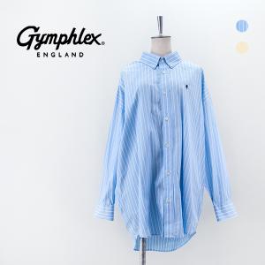 Gymphlex ジムフレックス レディース ボタンダウン ワイドシャツ(GY-B0285TTS)(2024SS)｜u-oak
