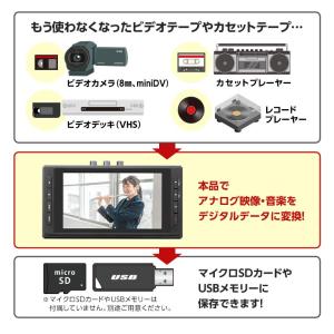 思い出ビデオ変換レコーダー VHS 8mm m...の詳細画像2
