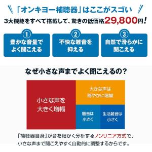 オンキヨー・デジタル補聴器 両耳用セット OH...の詳細画像3