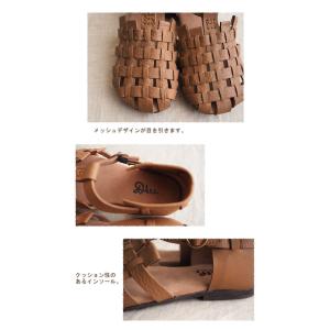 セール20% レザーメッシュサンダル シューズ...の詳細画像5