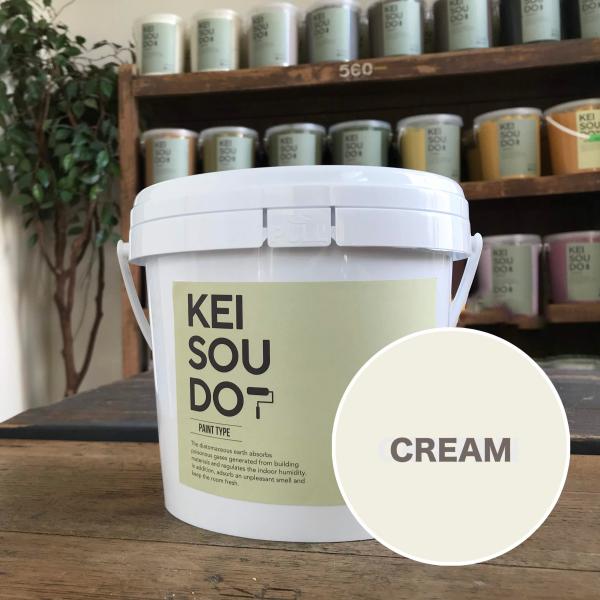 珪藻土 塗料 壁材 ペイント材 KEISOUDO PAINT 1.5kg【CREAM】