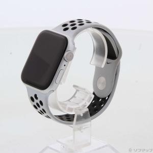 Apple Apple Watch Series 6 Nike GPS 44mm シルバーアルミニウムケース ピュアプラチナム／ブラックNikeスポーツバンド