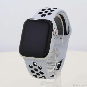 Apple Watch SE Nike GPS + Cellular 40mm シルバーアルミニウムケース ピュアプラチナム／ブラックNikeスポーツバンド