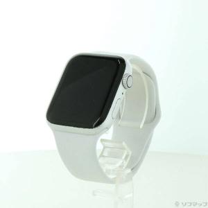 〔中古〕Apple(アップル) Apple Watch Series 4 GPS 44mm シルバーアルミニウムケース ホワイトスポーツバンド〔348-ud〕 スマートウォッチ本体の商品画像