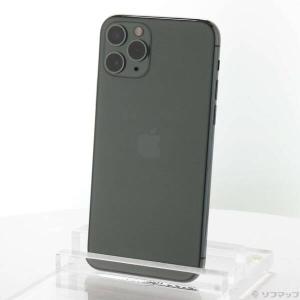 〔中古〕Apple(アップル) iPhone11 Pro 64GB ミッドナイトグリーン MWC62J／A SoftBank〔198-ud