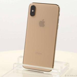 〔中古〕Apple(アップル) iPhoneXS 256GB ゴールド MTE22J／A SoftB...