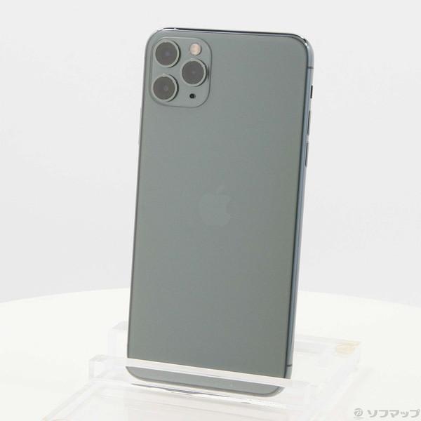 〔中古〕Apple(アップル) iPhone11 Pro Max 256GB ミッドナイトグリーン ...