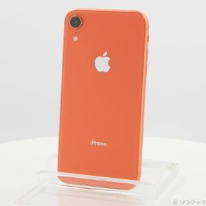 〔中古〕Apple(アップル) iPhoneXR 64GB コーラル MT0A2J／A SIMフリー〔368-ud〕