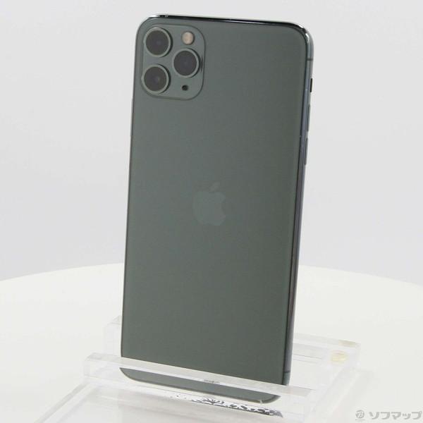 〔中古〕Apple(アップル) iPhone11 Pro Max 256GB ミッドナイトグリーン ...