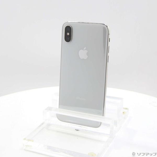 〔中古〕Apple(アップル) iPhoneX 64GB シルバー NQAY2J／A SIMフリー〔...