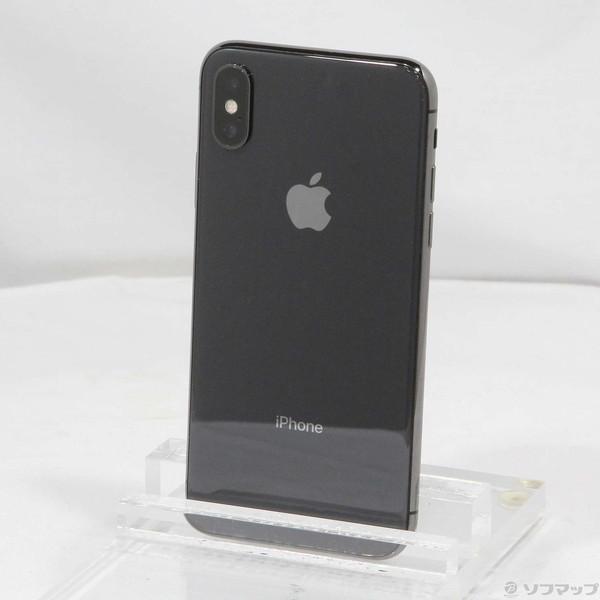 〔中古〕Apple(アップル) iPhoneX 256GB スペースグレイ MQC12J／A Sof...