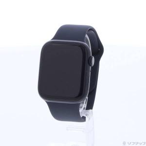 〔中古〕Apple(アップル) Apple Watch Series 9 GPS 45mm ミッドナイトアルミニウムケース ミッドナイトスポーツバンド〔262-ud〕