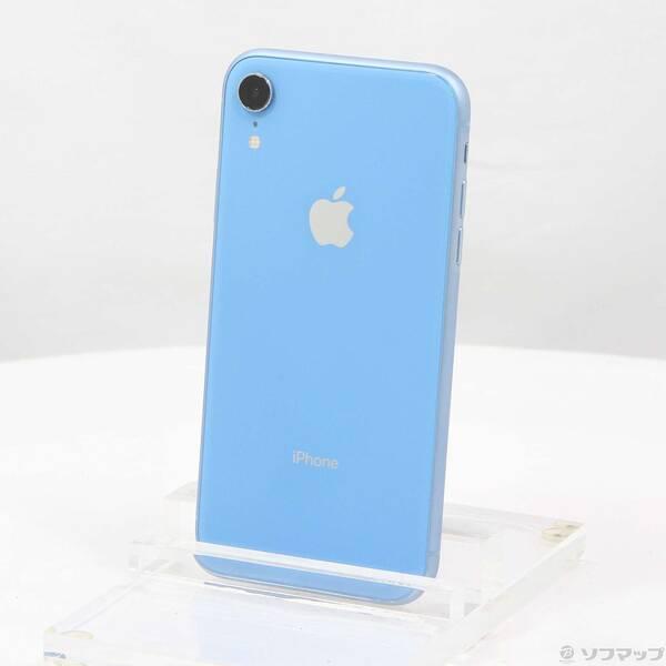 〔中古〕Apple(アップル) iPhoneXR 64GB ブルー MT0E2J／A SIMフリー〔...