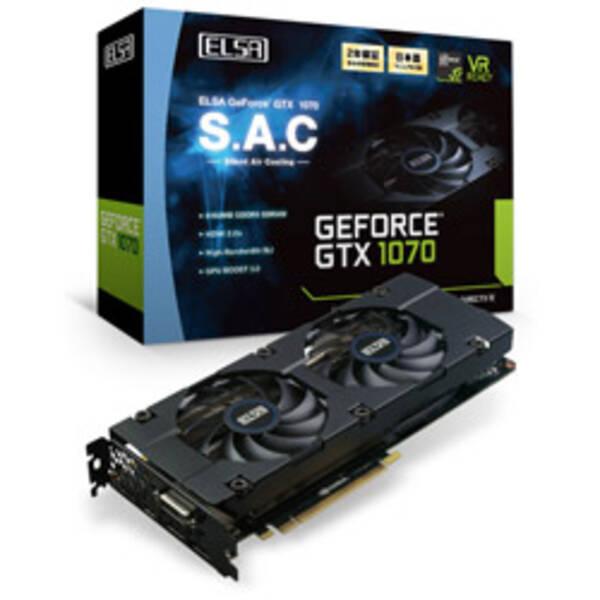 〔中古〕ELSA(エルザ) GeForce GTX 1070 8GB S.A.C GD1070-8G...