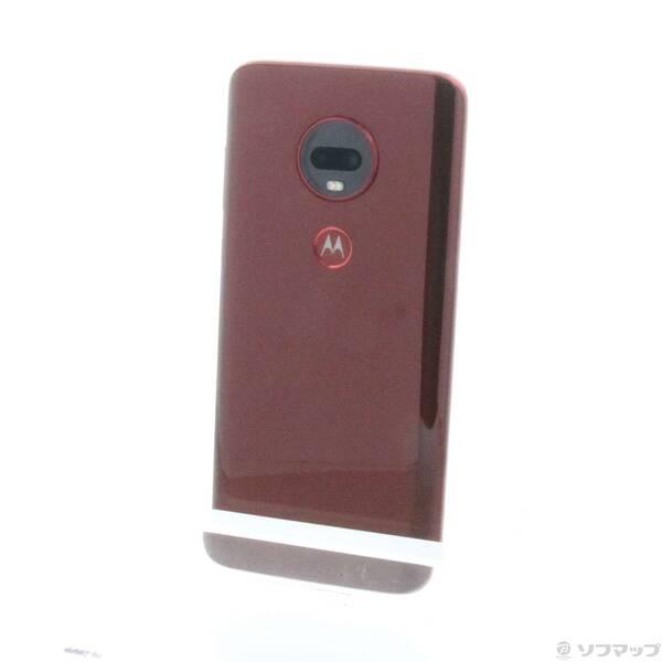 〔中古〕Motorola(モトローラ) Moto G7 Plus 64GB ビバレッド PADU00...