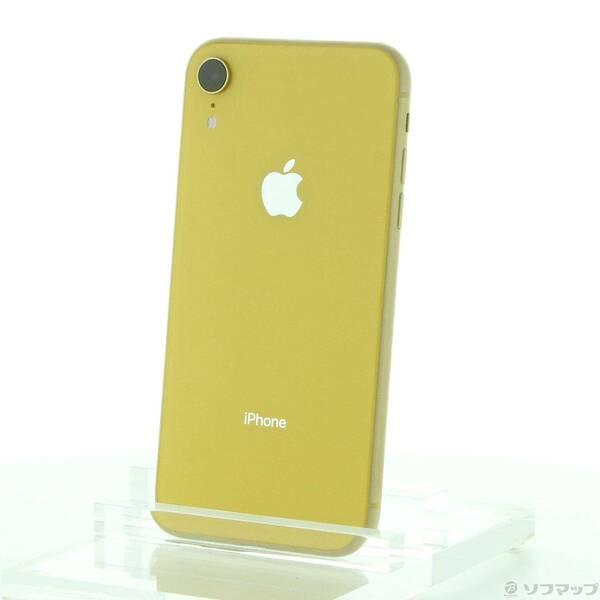 〔中古〕Apple(アップル) iPhoneXR 256GB イエロー MT0Y2J／A SIMフリ...