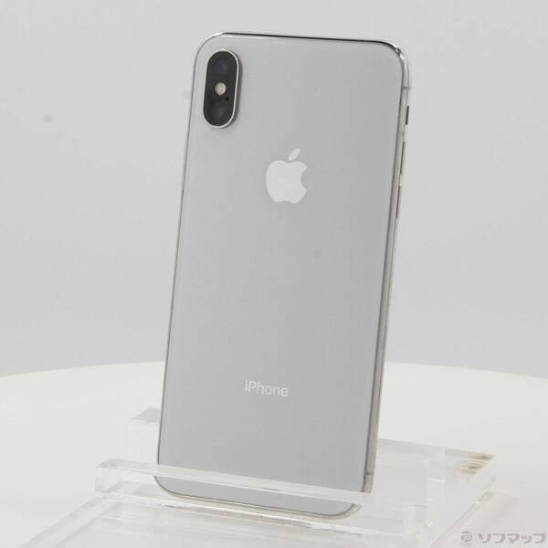 〔中古〕Apple(アップル) iPhoneX 64GB シルバー NQAY2J／A SIMフリー〔...