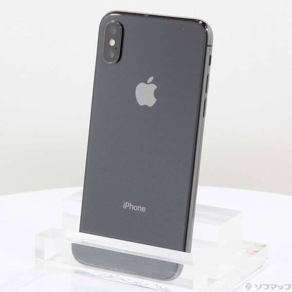 〔中古〕Apple(アップル) iPhoneX 256GB スペースグレイ MQC12J／A SIM...