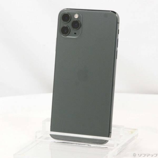 〔中古〕Apple(アップル) iPhone11 Pro Max 256GB ミッドナイトグリーン ...