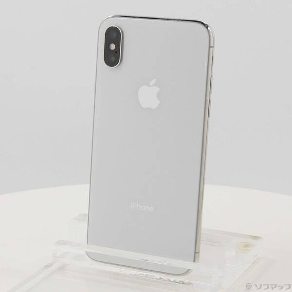 〔中古〕Apple(アップル) iPhoneX 64GB シルバー NQAY2J／A SIMフリー〔...