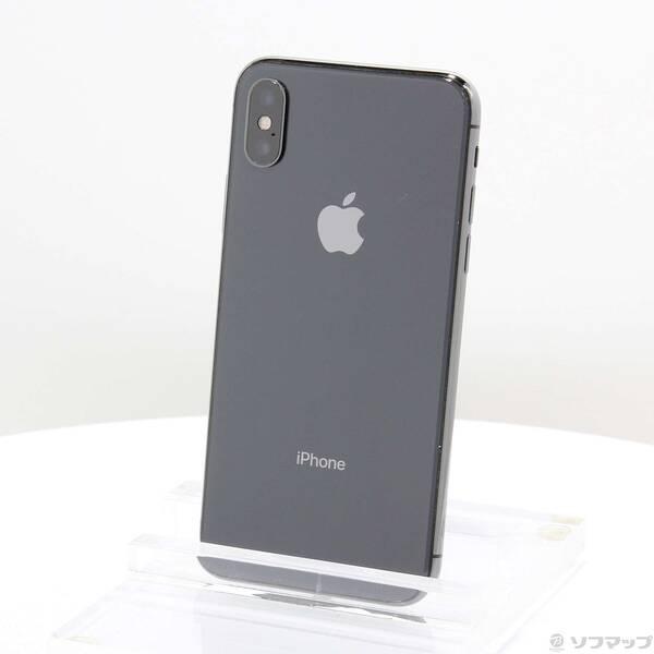 〔中古〕Apple(アップル) iPhoneX 256GB スペースグレイ MQC12J／A SIM...