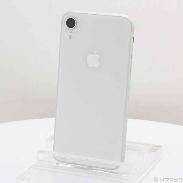 〔中古〕Apple(アップル) iPhoneXR 64GB ホワイト MT032J／A SoftBa...