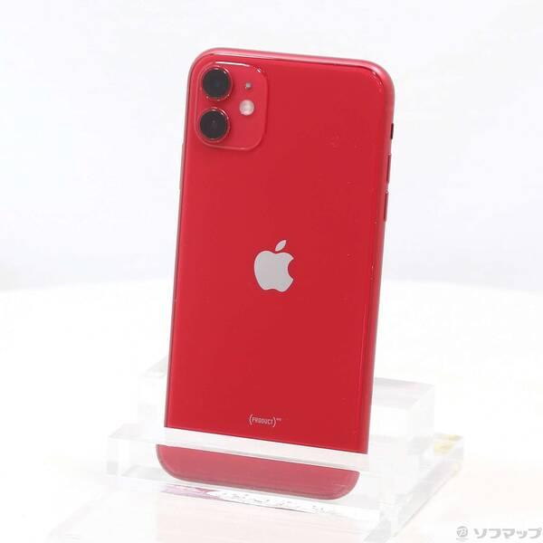 〔中古〕SoftBank iPhone11 128GB プロダクトレッド MWM32J／A Soft...