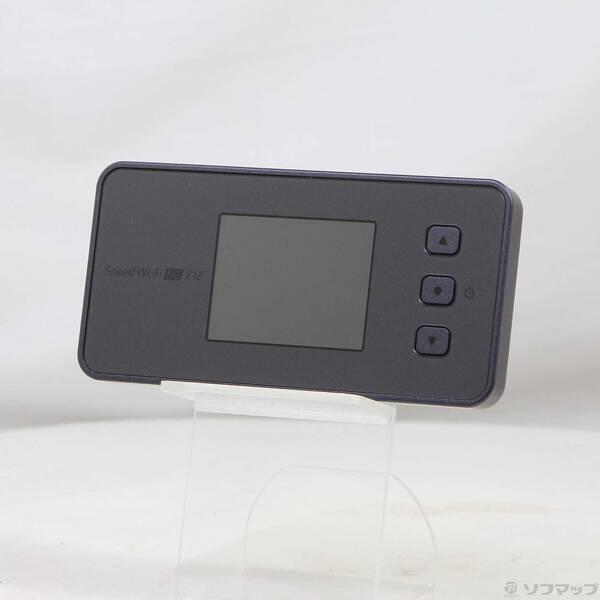 〔中古〕Speed Wi-Fi 5G X12 NAR03SKU シャドーブラック SIMフリー〔37...