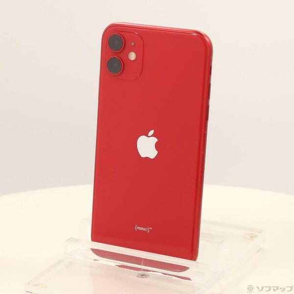 〔中古〕SoftBank iPhone11 128GB プロダクトレッド MWM32J／A Soft...