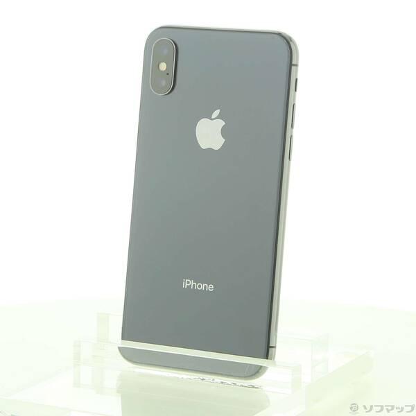 〔中古〕Apple(アップル) iPhoneX 256GB スペースグレイ MQC12J／A Sof...