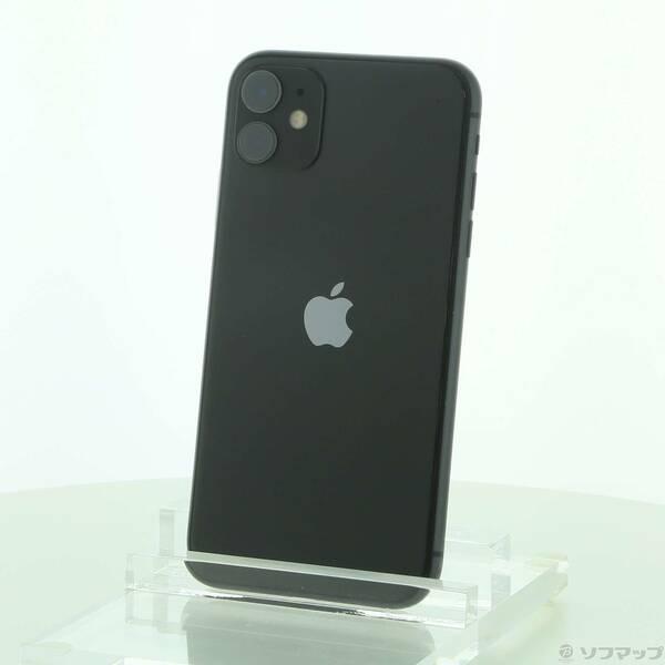〔中古〕Apple(アップル) iPhone11 64GB ブラック MWLT2J／A SoftBa...