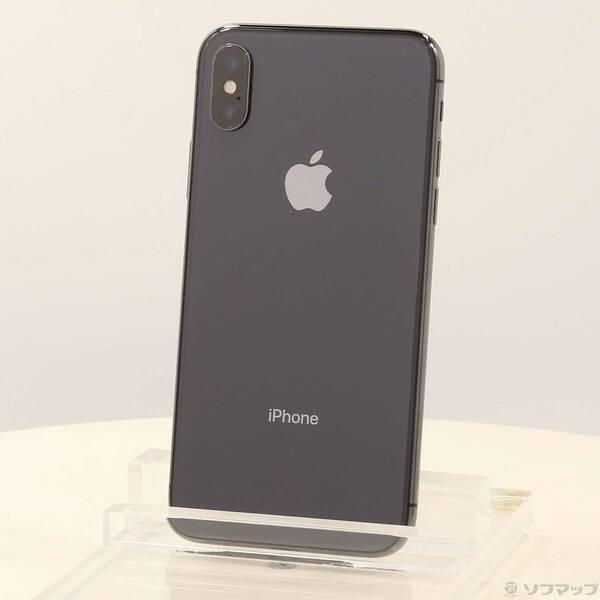 〔中古〕Apple(アップル) iPhoneX 256GB スペースグレイ MQC12J／A SIM...