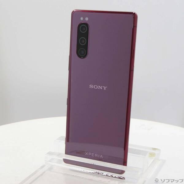 〔中古〕SONY(ソニー) Xperia 5 64GB レッド SOV41 auロック解除SIMフリ...