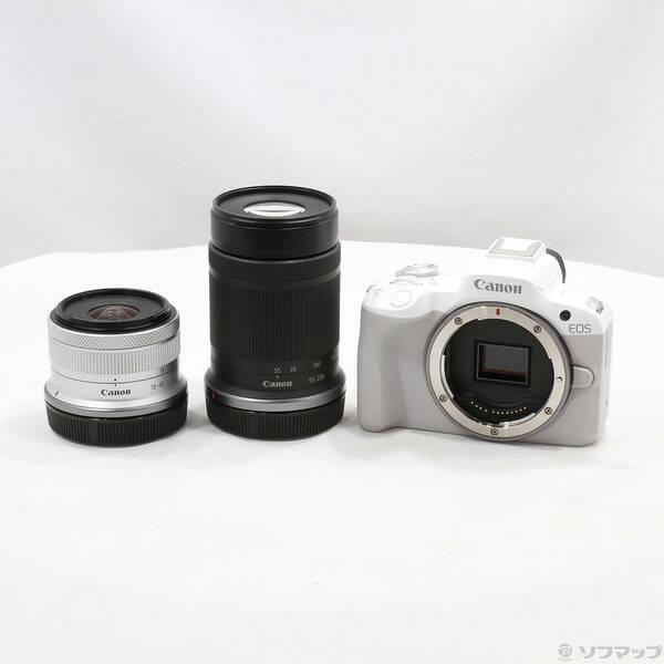 〔中古〕Canon(キヤノン) EOS R50 ダブルズームキット ホワイト〔262-ud〕