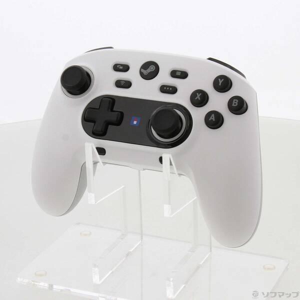 〔中古〕HORI ワイヤレスホリパッド for Steam シャイニーホワイト HPC-066〔37...