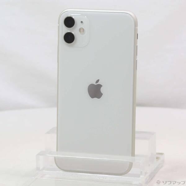 〔中古〕Apple(アップル) iPhone11 128GB ホワイト MWM22J／A SoftB...