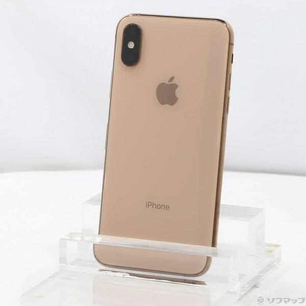 〔中古〕Apple(アップル) iPhoneXS 64GB ゴールド MTAY2J／A SoftBa...