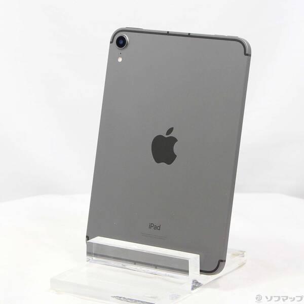 〔中古〕au iPad mini 第6世代 64GB スペースグレイ MK893J／A auロック解...