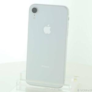 〔中古〕NTTドコモ iPhoneXR 64GB ホワイト MT032J／A SIMフリー〔247-ud〕