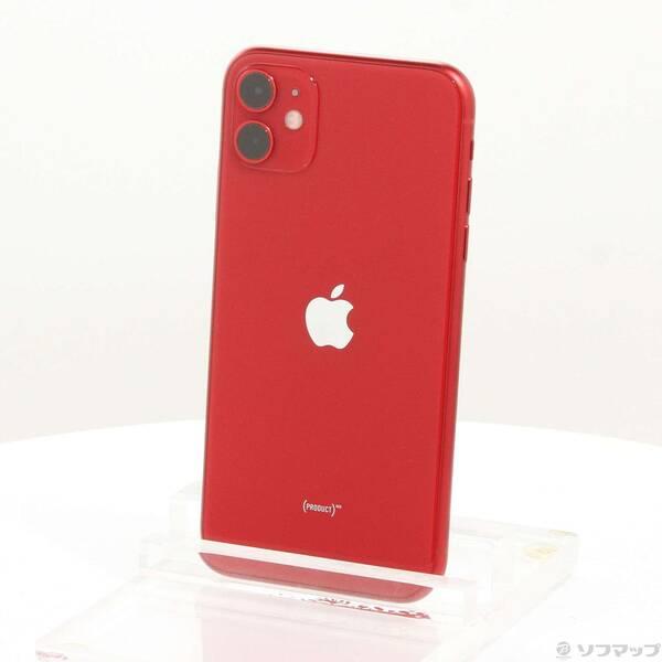 〔中古〕Apple(アップル) iPhone11 64GB プロダクトレッド MWLV2J／A SI...