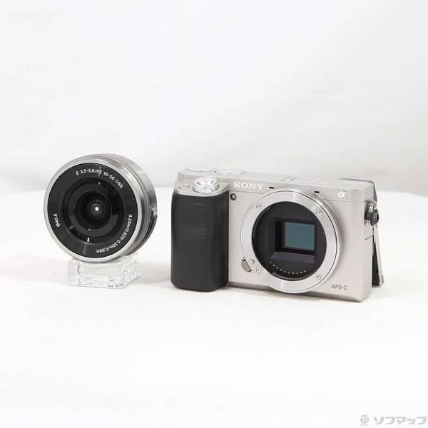 〔中古〕SONY(ソニー) α6000 パワーズームレンズキット シルバー ILCE-6000L〔1...