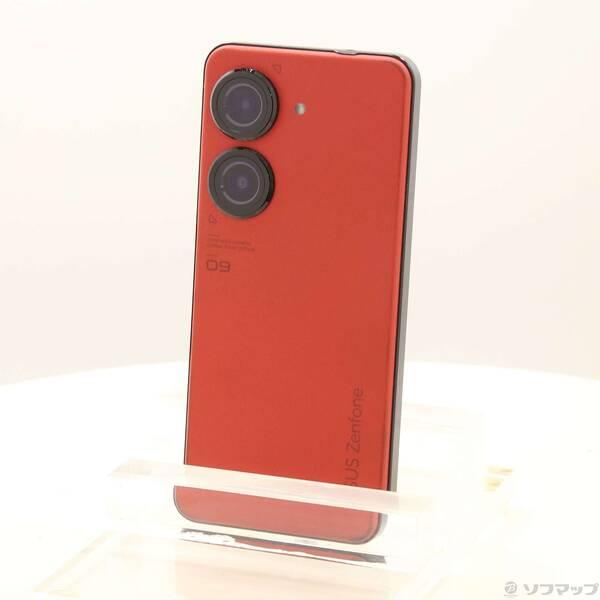 〔中古〕ASUS(エイスース) Zenfone 9 128GB サンセットレッド ZF9-RD8S1...