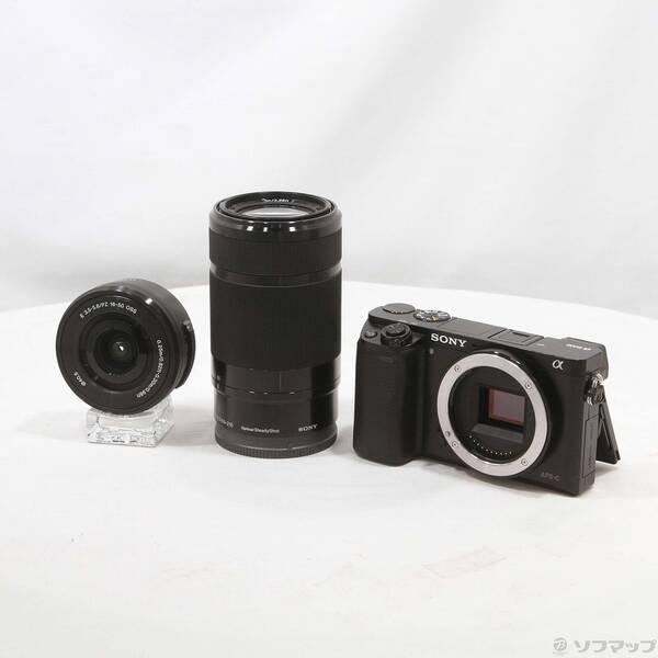 〔中古〕SONY(ソニー) α6000 ILCE-6000Y ブラック ダブルズームレンズキット〔2...
