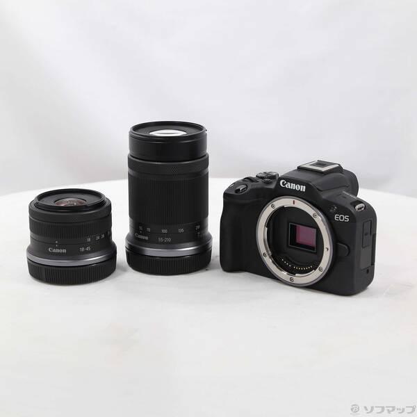 〔中古〕Canon(キヤノン) EOS R50 ダブルズームキット ブラック〔258-ud〕