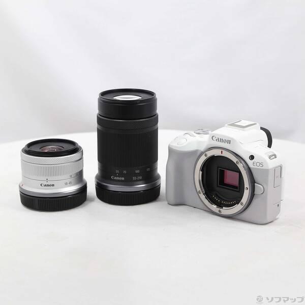 〔中古〕Canon(キヤノン) EOS R50 ダブルズームキット ホワイト〔269-ud〕