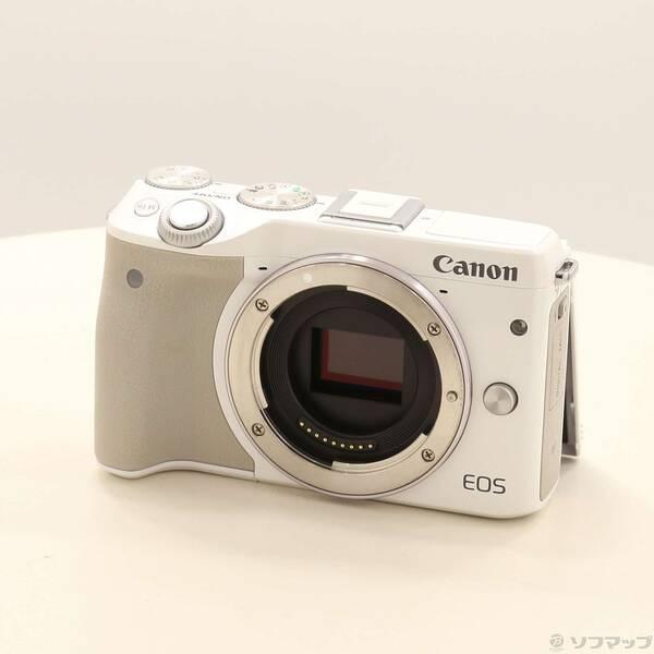 〔中古〕Canon(キヤノン) EOS M3 ボディ WH (2420万画素／SDXC／ホワイト)〔...